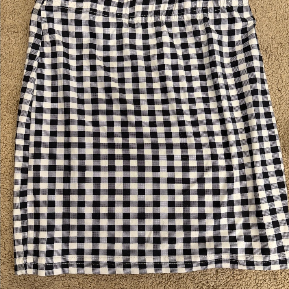 SHEIN Black and White Pencil Skirt Knee-Length Casual